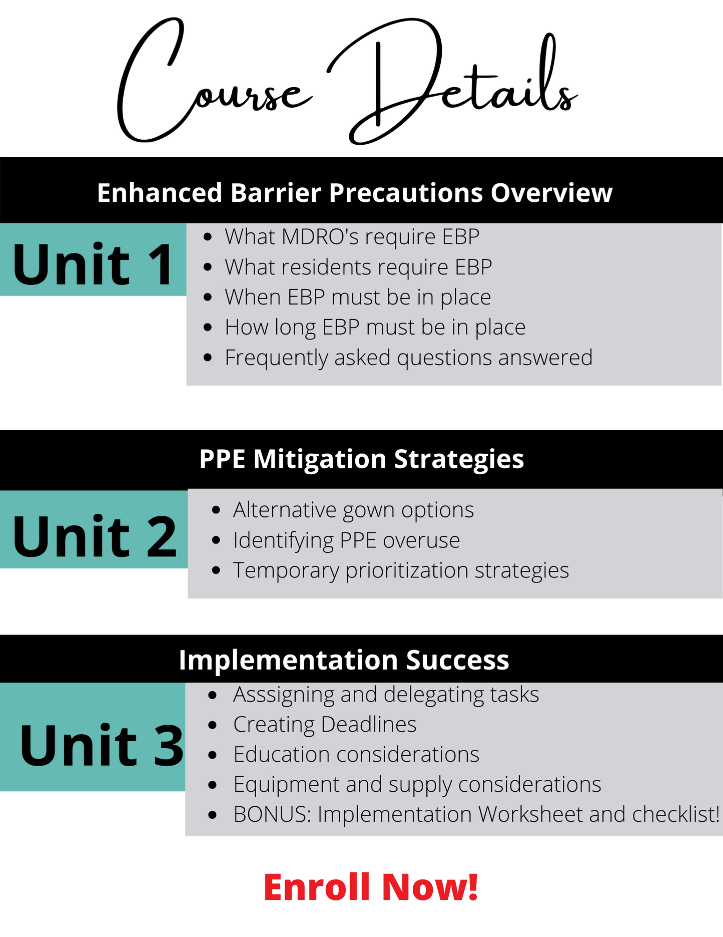 Enhanced Barrier Precautions in LTC Staff Development Nurse